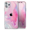 Marbleized Pink Paradise V5 - Vinyl Skin Wrap for iPhone 17 Pro Max, 17 Pro, 17 Air, 17, 16 & All Models — Soft Matte or Ultra Gloss