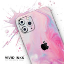 Marbleized Pink Paradise V5 - Vinyl Skin Wrap for iPhone 17 Pro Max, 17 Pro, 17 Air, 17, 16 & All Models — Soft Matte or Ultra Gloss
