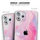 Marbleized Pink Paradise V5 - Vinyl Skin Wrap for iPhone 17 Pro Max, 17 Pro, 17 Air, 17, 16 & All Models — Soft Matte or Ultra Gloss