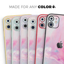 Marbleized Pink Paradise V5 - Vinyl Skin Wrap for iPhone 17 Pro Max, 17 Pro, 17 Air, 17, 16 & All Models — Soft Matte or Ultra Gloss