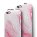 Marbleized Pink Paradise V6 iPhone 6/6s or 6/6s Plus 2-Piece Hybrid INK-Fuzed Case