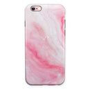 Marbleized Pink Paradise V6 iPhone 6/6s or 6/6s Plus 2-Piece Hybrid INK-Fuzed Case