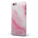 Marbleized Pink Paradise V6 iPhone 6/6s or 6/6s Plus 2-Piece Hybrid INK-Fuzed Case