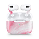 Marbleized Pink Paradise V6 - Full Body Skin Decal Wrap Kit for the Wireless Bluetooth Apple Airpods Pro, AirPods Gen 1 or Gen 2 with Wireless Charging