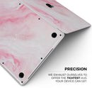 Marbleized Pink Paradise V6 // Skin Decal Wrap Kit Compatible with the Apple MacBook Pro, Pro with Touch Bar or Air (11, 12, 13, 15 & 16" - All Versions Available)