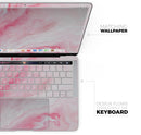 Marbleized Pink Paradise V6 - Skin Decal Wrap Kit Compatible with the Apple MacBook Pro, Pro with Touch Bar or Air (11", 12", 13", 15" & 16" - All Versions Available)