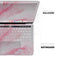 Marbleized Pink Paradise V6 - Skin Decal Wrap Kit Compatible with the Apple MacBook Pro, Pro with Touch Bar or Air (11", 12", 13", 15" & 16" - All Versions Available)