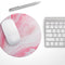 Marbleized Pink Paradise V6// WaterProof Rubber Foam Backed Anti-Slip Mouse Pad for Home Work Office or Gaming Computer Desk