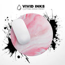 Marbleized Pink Paradise V6// WaterProof Rubber Foam Backed Anti-Slip Mouse Pad for Home Work Office or Gaming Computer Desk