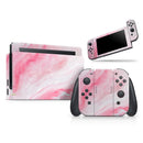 Marbleized Pink Paradise V6 - Full Body Skin Decal Wrap Kit for Nintendo Switch Console & Dock, Pro Controller, Switch Lite, 3DS XL, 2DS XL, DSi, Wii