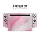 Marbleized Pink Paradise V6 // Skin Decal Wrap Kit for Nintendo Switch Console & Dock, Joy-Cons, Pro Controller, Lite, 3DS XL, 2DS XL, DSi, or Wii - Vinyl Skin Wrap for Nintendo Switch 2, OLED, Lite, Pro Controller, Wii & Classic Handhelds