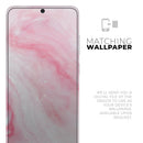 Marbleized Pink Paradise V6 - Premium Vinyl Skin Decal for Samsung Galaxy S25 Ultra, S24, S23, S22 & All Galaxy S Models