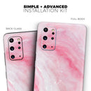 Marbleized Pink Paradise V6 - Premium Vinyl Skin Decal for Samsung Galaxy S25 Ultra, S24, S23, S22 & All Galaxy S Models