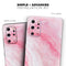 Marbleized Pink Paradise V6 - Skin-Kit for the Samsung Galaxy S-Series S20, S20 Plus, S20 Ultra , S10 & others (All Galaxy Devices Available)