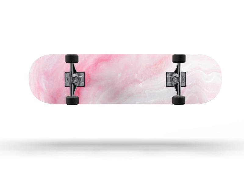 Marbleized Pink Paradise V6 - Full Body Skin Decal Wrap Kit for Skateboard Decks