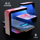 Marbleized Pink Paradise V6 UV Germicidal Sanitizing Sterilizing Wireless Smart Phone Screen Cleaner + Charging Station