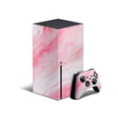 Marbleized Pink Paradise V6 - Full Body Skin Decal Wrap Kit for Xbox Consoles & Controllers