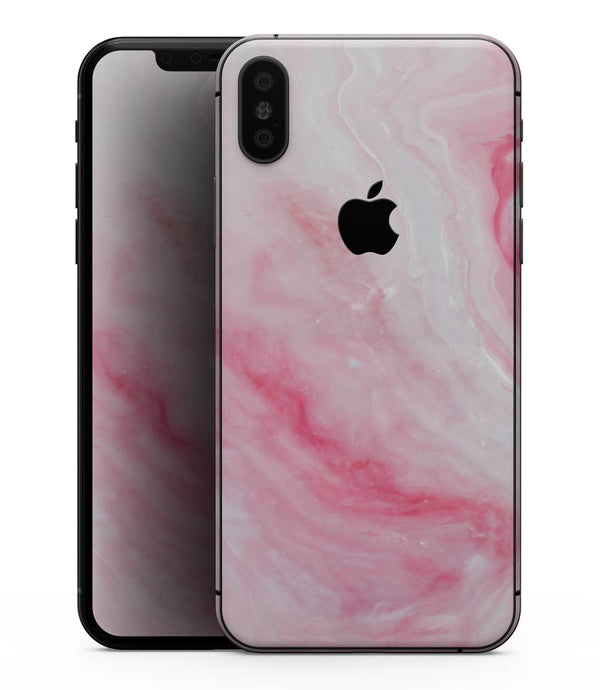 Marbleized Pink Paradise V6 - iPhone XS MAX, XS/X, 8/8+, 7/7+, 5/5S/SE Skin-Kit (All iPhones Available)