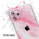 Marbleized Pink Paradise V6 - Protective Skin Wrap & Decal – Compatible with iPhone SE to iPhone 17 Pro Max (All Models)