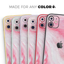 Marbleized Pink Paradise V6 - Protective Skin Wrap & Decal – Compatible with iPhone SE to iPhone 17 Pro Max (All Models)