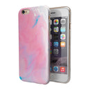 Marbleized Pink Paradise V7 iPhone 6/6s or 6/6s Plus 2-Piece Hybrid INK-Fuzed Case