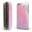 Marbleized Pink Paradise V7 iPhone 6/6s or 6/6s Plus 2-Piece Hybrid INK-Fuzed Case