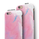 Marbleized Pink Paradise V7 iPhone 6/6s or 6/6s Plus 2-Piece Hybrid INK-Fuzed Case