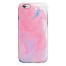 Marbleized Pink Paradise V7 iPhone 6/6s or 6/6s Plus 2-Piece Hybrid INK-Fuzed Case