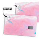 Marbleized Pink Paradise V7 - Premium Protective Decal Skin-Kit for the Apple Credit Card