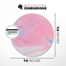 Marbleized Pink Paradise V7// WaterProof Rubber Foam Backed Anti-Slip Mouse Pad for Home Work Office or Gaming Computer Desk