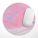 Marbleized Pink Paradise V7// WaterProof Rubber Foam Backed Anti-Slip Mouse Pad for Home Work Office or Gaming Computer Desk