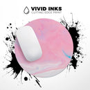 Marbleized Pink Paradise V7// WaterProof Rubber Foam Backed Anti-Slip Mouse Pad for Home Work Office or Gaming Computer Desk