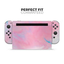 Marbleized Pink Paradise V7 // Skin Decal Wrap Kit for Nintendo Switch Console & Dock, Joy-Cons, Pro Controller, Lite, 3DS XL, 2DS XL, DSi, or Wii - Vinyl Skin Wrap for Nintendo Switch 2, OLED, Lite, Pro Controller, Wii & Classic Handhelds