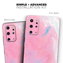 Marbleized Pink Paradise V7 - Premium Vinyl Skin Decal for Samsung Galaxy S25 Ultra, S24, S23, S22 & All Galaxy S Models