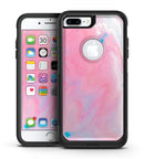 Marbleized Pink Paradise V7 - iPhone 7 or 7 Plus Commuter Case Skin Kit