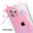 Marbleized Pink Paradise V7 - Protective Skin Wrap & Decal – Compatible with iPhone SE to iPhone 17 Pro Max (All Models)