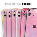 Marbleized Pink Paradise V7 - Protective Skin Wrap & Decal – Compatible with iPhone SE to iPhone 17 Pro Max (All Models)