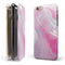Marbleized Pink Paradise V8 iPhone 6/6s or 6/6s Plus 2-Piece Hybrid INK-Fuzed Case