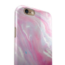 Marbleized Pink Paradise V8 iPhone 6/6s or 6/6s Plus 2-Piece Hybrid INK-Fuzed Case