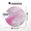 Marbleized Pink Paradise V8// WaterProof Rubber Foam Backed Anti-Slip Mouse Pad for Home Work Office or Gaming Computer Desk