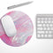 Marbleized Pink Paradise V8// WaterProof Rubber Foam Backed Anti-Slip Mouse Pad for Home Work Office or Gaming Computer Desk