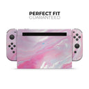 Marbleized Pink Paradise V8 // Skin Decal Wrap Kit for Nintendo Switch Console & Dock, Joy-Cons, Pro Controller, Lite, 3DS XL, 2DS XL, DSi, or Wii - Vinyl Skin Wrap for Nintendo Switch 2, OLED, Lite, Pro Controller, Wii & Classic Handhelds
