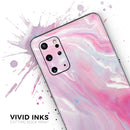 Marbleized Pink Paradise V8 - Premium Vinyl Skin Decal for Samsung Galaxy S25 Ultra, S24, S23, S22 & All Galaxy S Models
