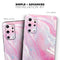 Marbleized Pink Paradise V8 - Skin-Kit for the Samsung Galaxy S-Series S20, S20 Plus, S20 Ultra , S10 & others (All Galaxy Devices Available)