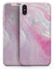 Marbleized Pink Paradise V8 - iPhone X Skin-Kit