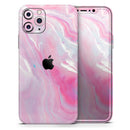 Marbleized Pink Paradise V8 - Protective Skin Wrap & Decal – Compatible with iPhone SE to iPhone 17 Pro Max (All Models)