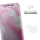 Marbleized Pink Paradise V8 - Protective Skin Wrap & Decal – Compatible with iPhone SE to iPhone 17 Pro Max (All Models)
