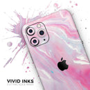 Marbleized Pink Paradise V8 - Protective Skin Wrap & Decal – Compatible with iPhone SE to iPhone 17 Pro Max (All Models)