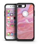 Marbleized Pink Paradise - iPhone 7 or 7 Plus Commuter Case Skin Kit