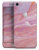 Marbleized Pink Paradise - Skin-kit for the iPhone 8 or 8 Plus
